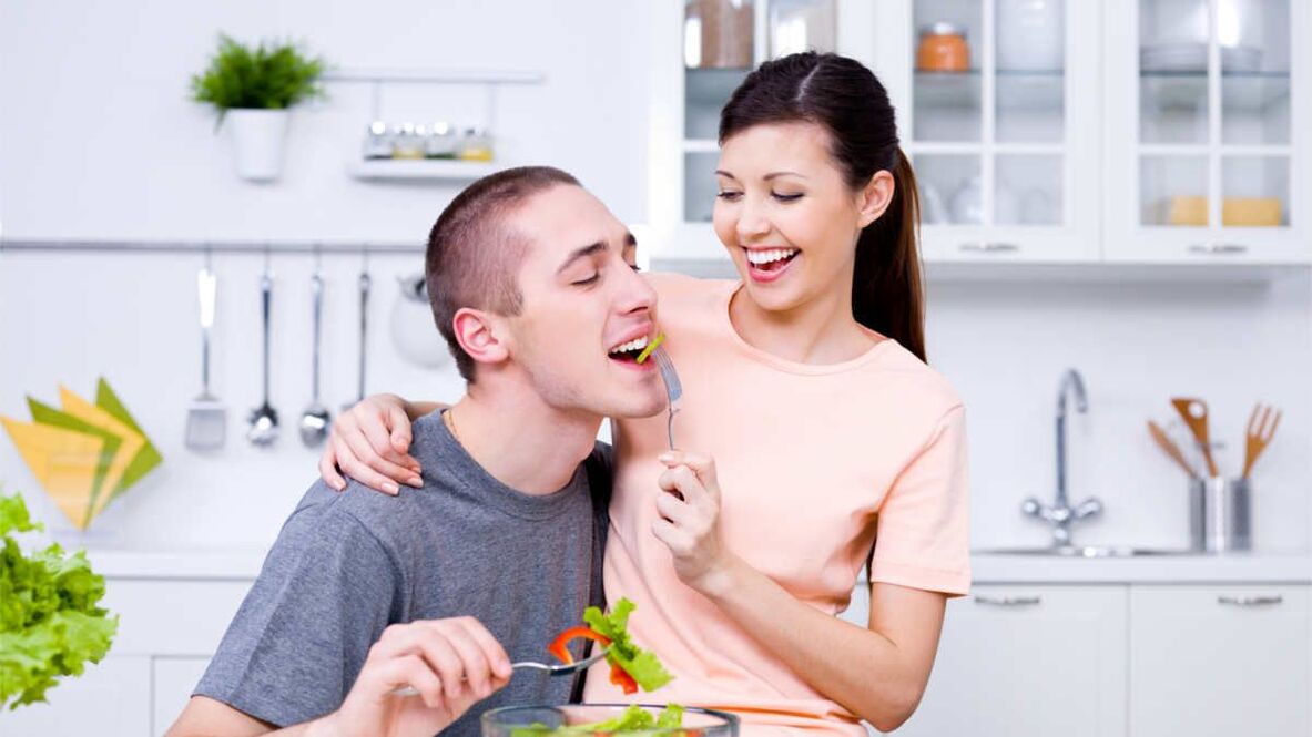 Comida saudável para potência